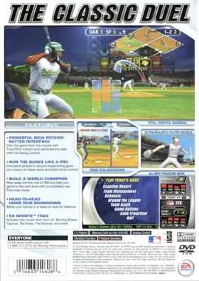 MVP Baseball 2003 box cover back